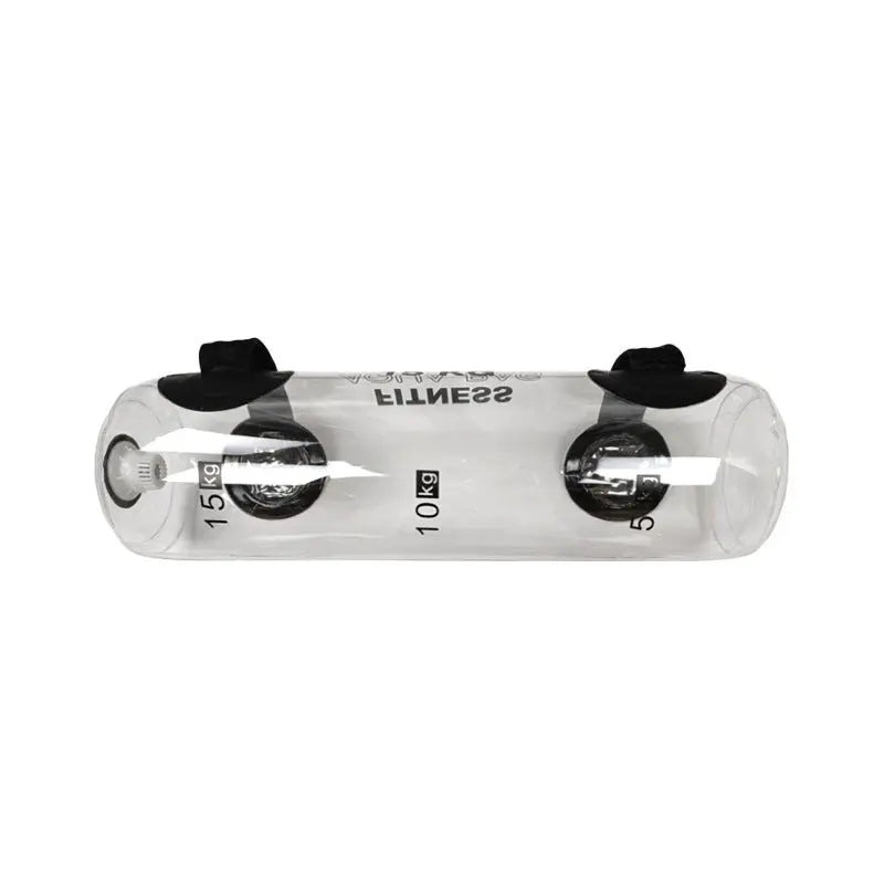 Transparent Fitting Water Bag Water Injection Weight-bearing Soft Dumbbell Portable Energy Pillar Strength Training Inflatable Weight Lifting Bag Fitness Task