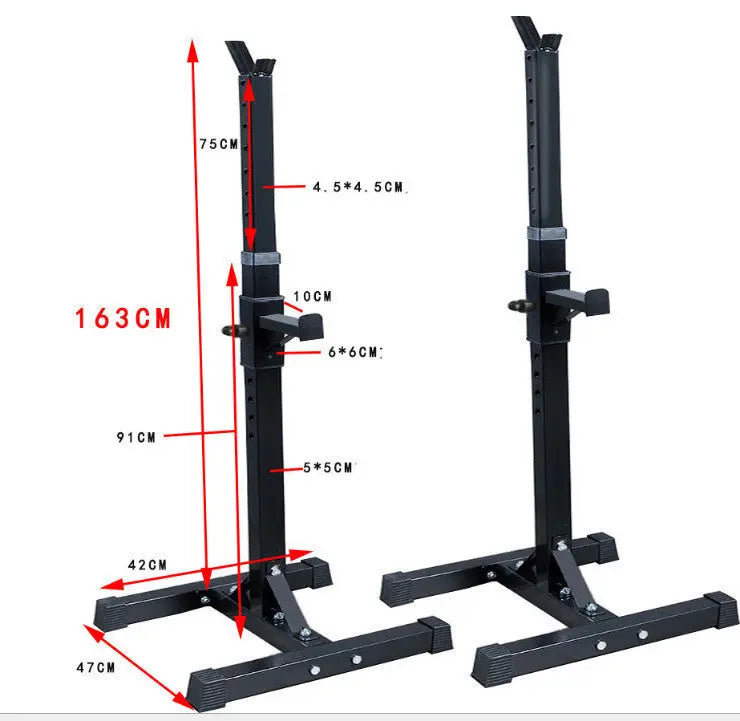 Multifunctional Home Fitness Weight Lifting Bench Press Split Squat Rack Fitness Task
