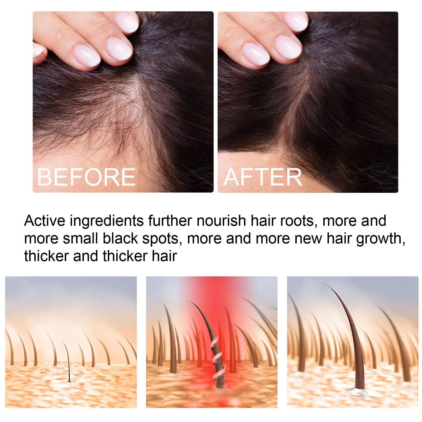 Ginger Hair Growth Moisturizing Nutrition Spray Fitness Task