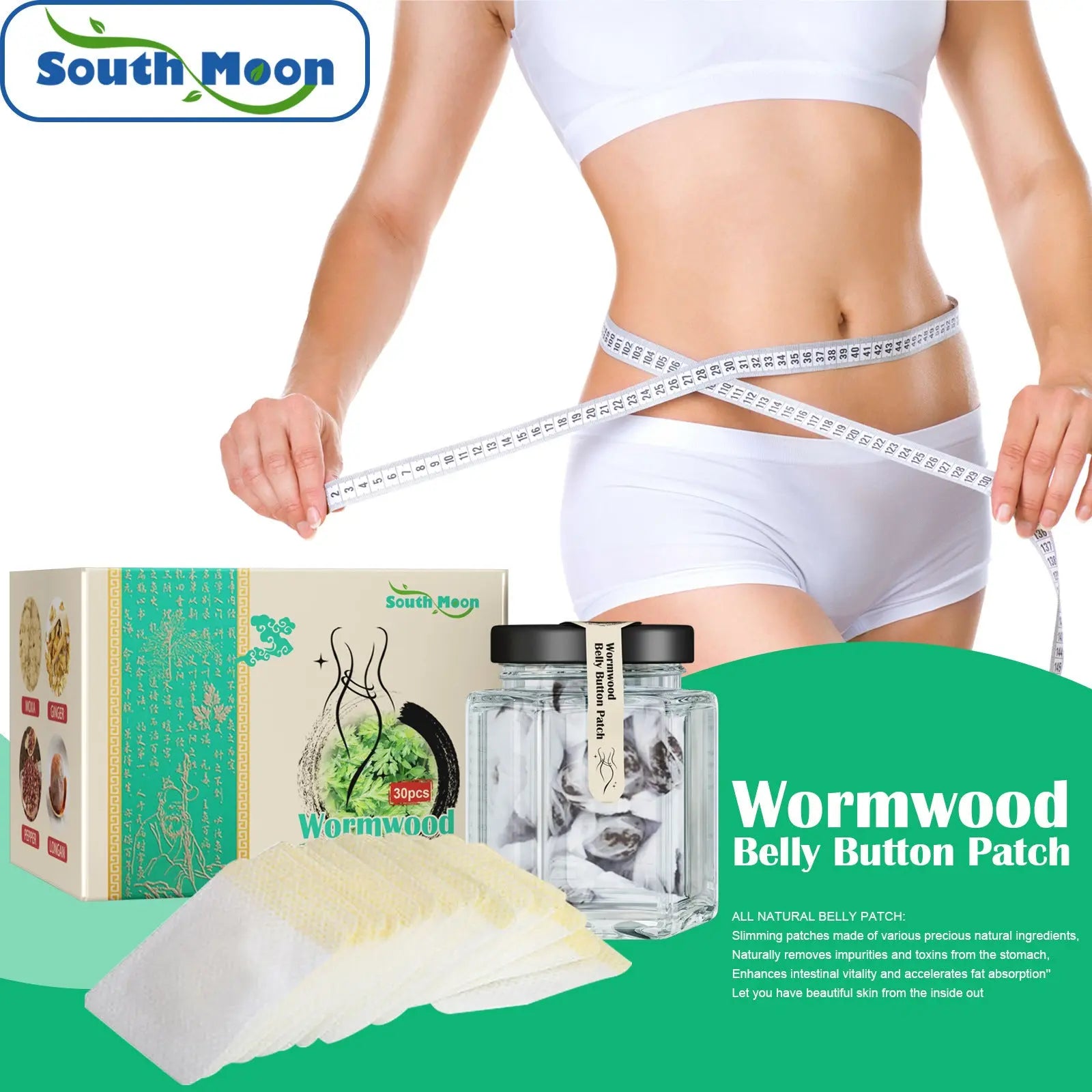 South Moon Detox Weight Loss Patch Weight Loss Herbal Abdominal Weight Loss Patch Fitness Task
