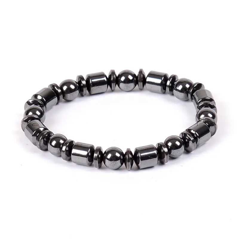 Weight Loss Black Stone Magnetic Therapy Braclet Fitness Task