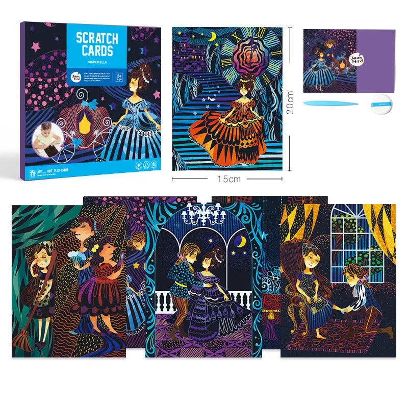 Children scratch paper Fitness Task