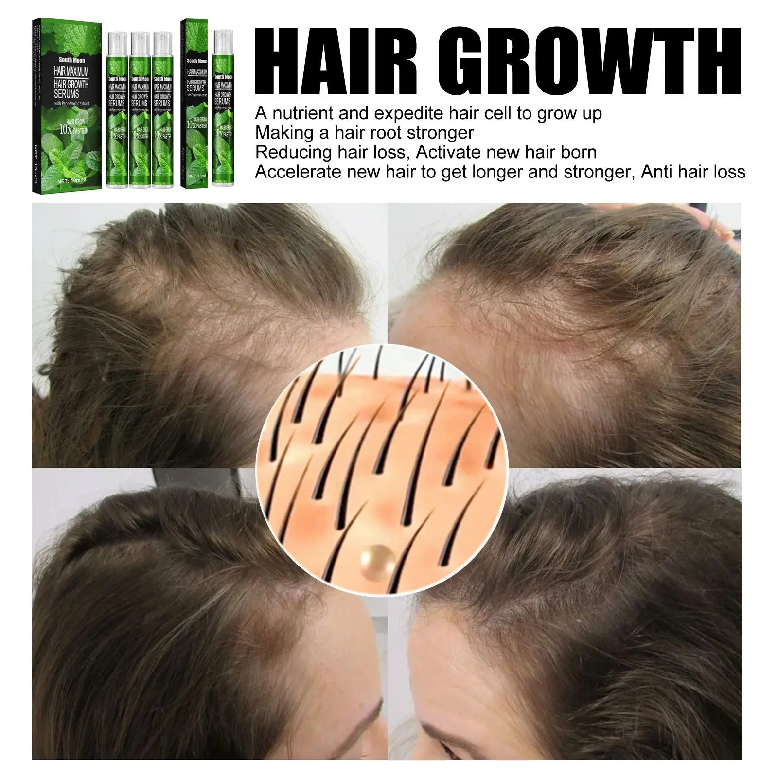 Mint Nutrition Nourishing Hair Growth Spray Fitness Task
