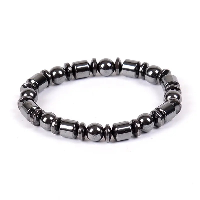 Weight Loss Black Stone Magnetic Therapy Braclet Fitness Task