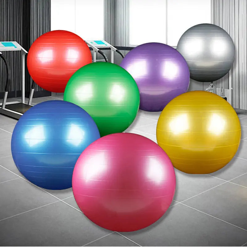 Yoga Ball Fitness Beginner Children Exercise More Gymnastics Glossy Ball Fitness Task