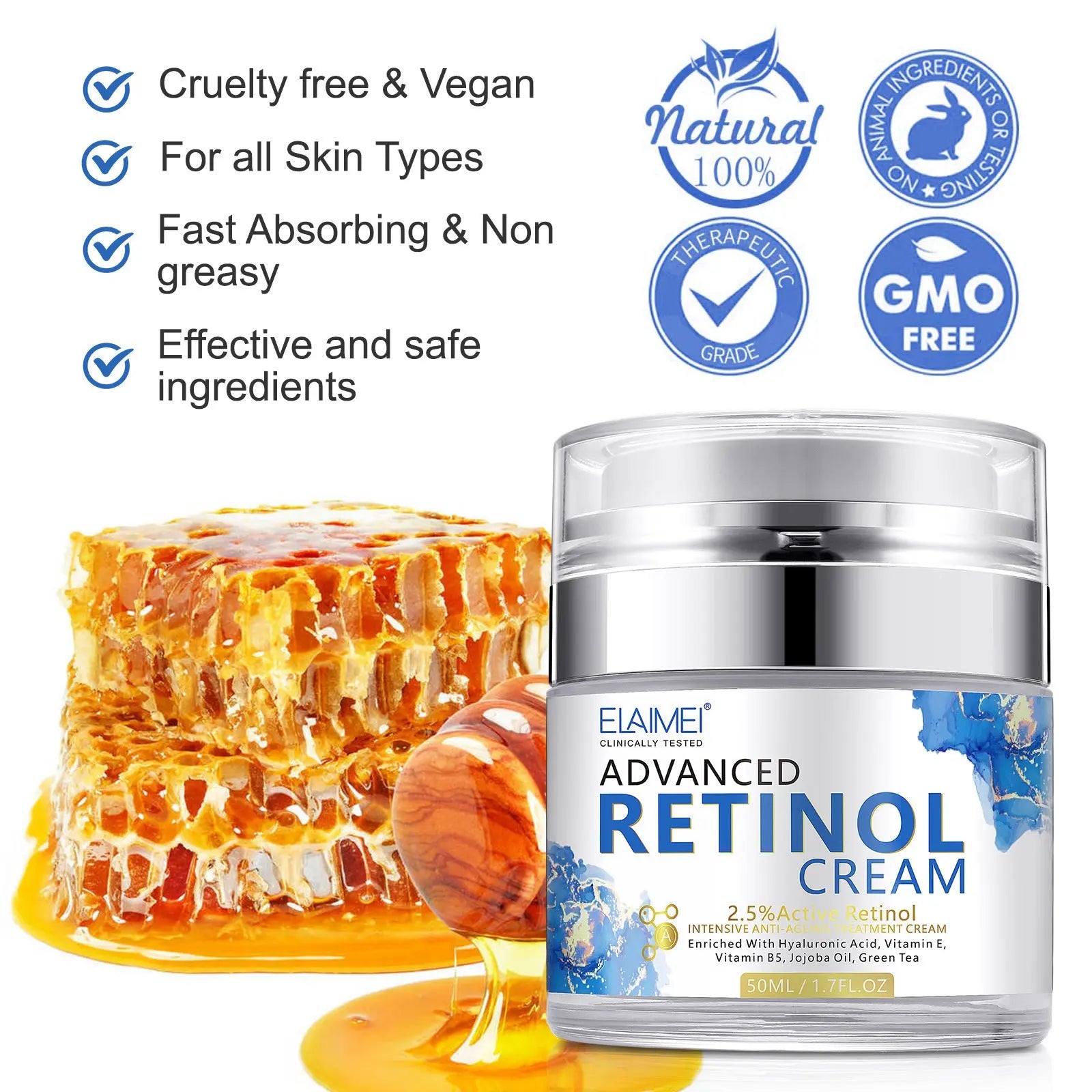 Hyaluronic Acid Nutrition Moisturizing Cream Deep Moisturizing Hydrating Fitness Task