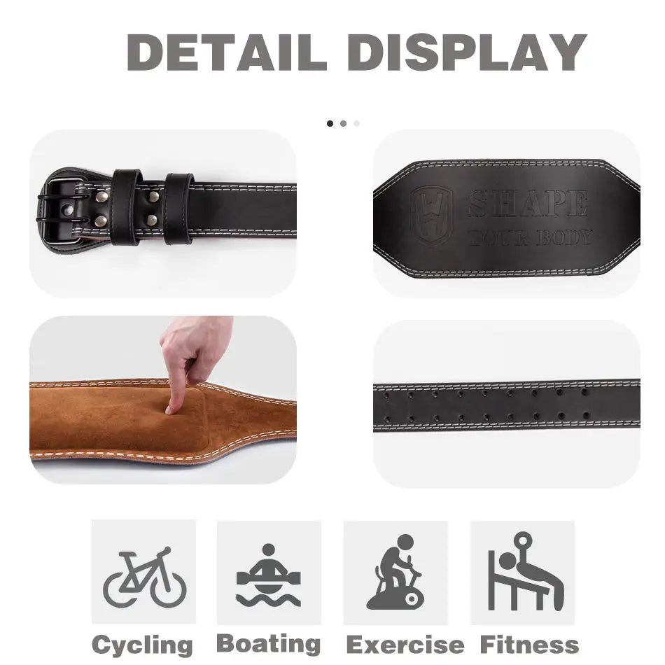 Weight Lifting Belt | Cowhide Fitness Belt | Fitness Task