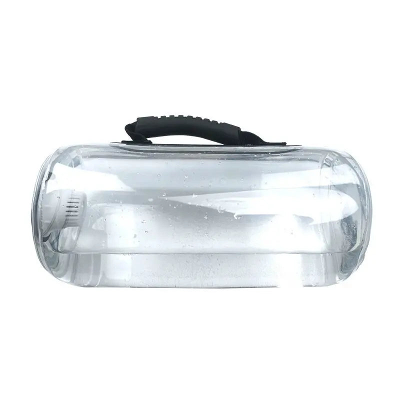 Transparent Fitting Water Bag Water Injection Weight-bearing Soft Dumbbell Portable Energy Pillar Strength Training Inflatable Weight Lifting Bag Fitness Task