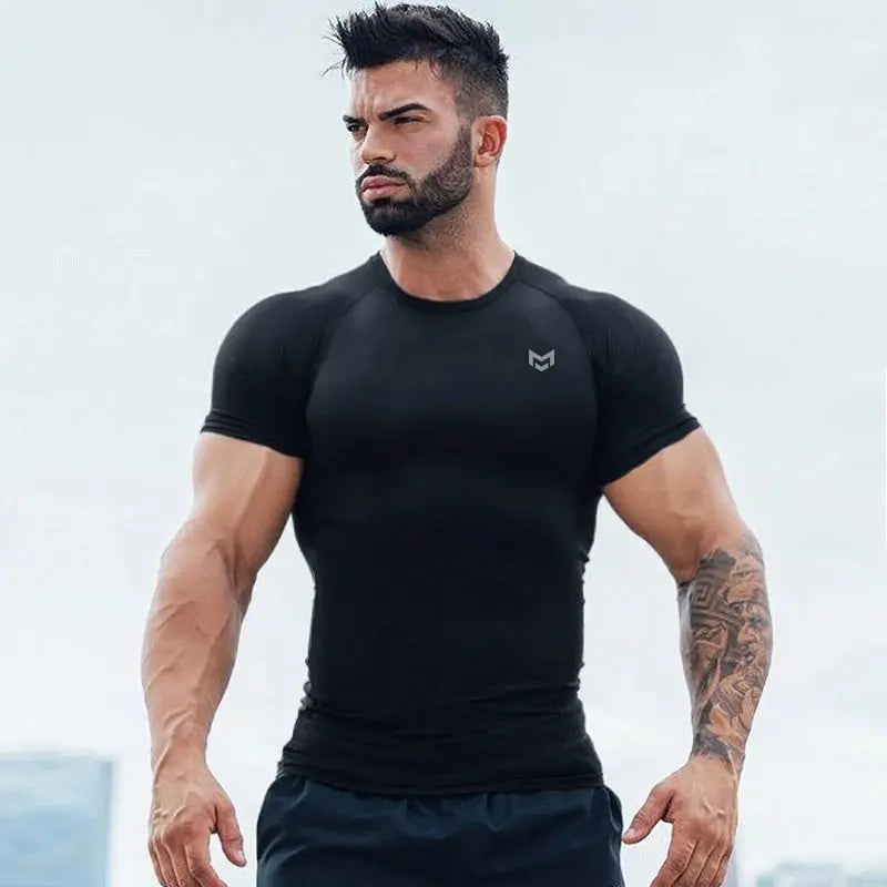 Gym Short Sleeve T Quick Dry Gym Clothes For Running Fitness Task