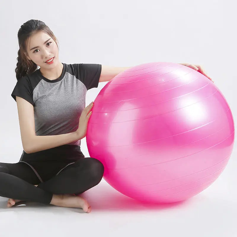Yoga Ball Fitness Beginner Children Exercise More Gymnastics Glossy Ball Fitness Task