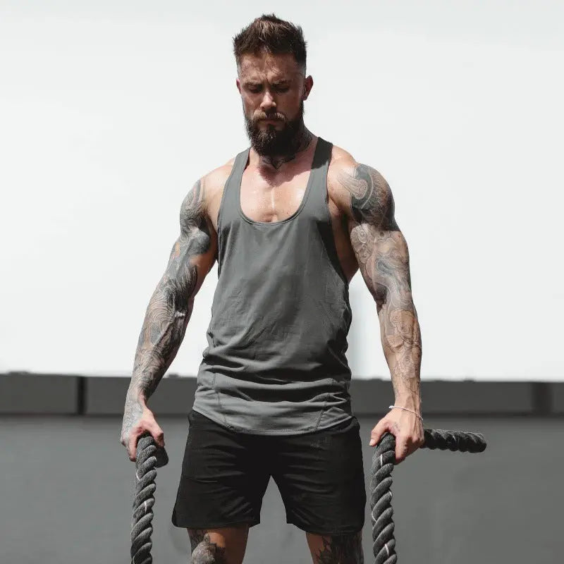 Gym Clothes With Sleeveless Tops And Halters Fitness Task