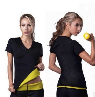 Women's Neoprene Weight Loss T-shirt Fitness Task