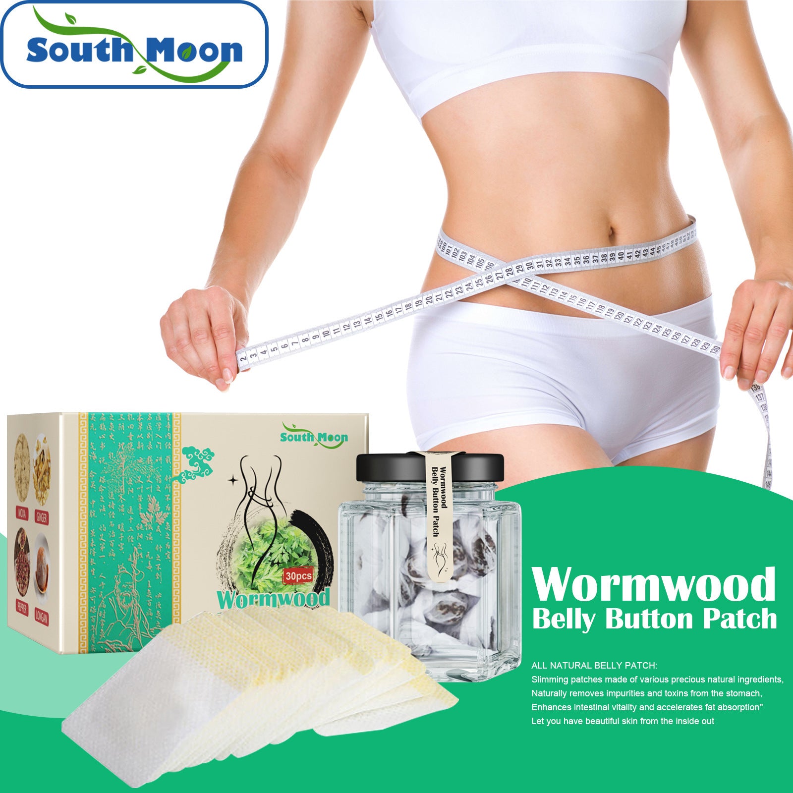 South Moon Detox Weight Loss Patch Weight Loss Herbal Abdominal Weight Loss Patch Fitness Task