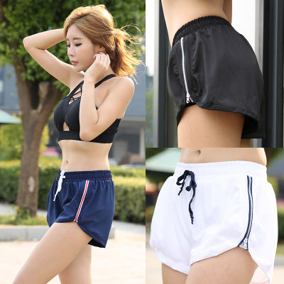 Striped sports yoga shorts Fitness Task