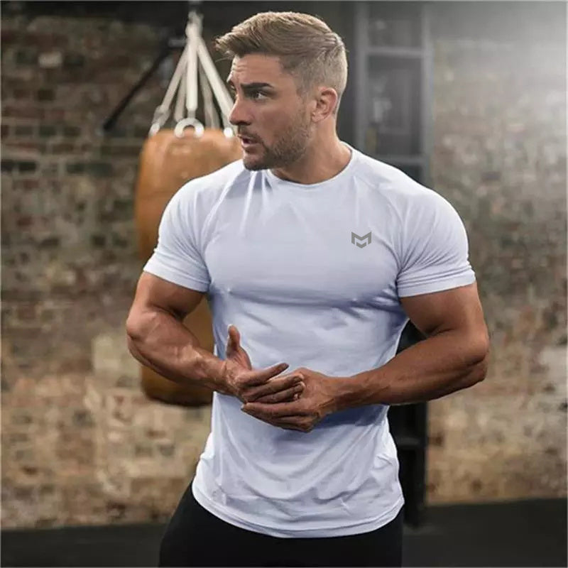 Gym Short Sleeve T Quick Dry Gym Clothes For Running Fitness Task