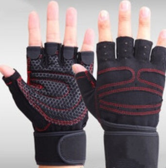 Half finger gym gloves Fitness Task