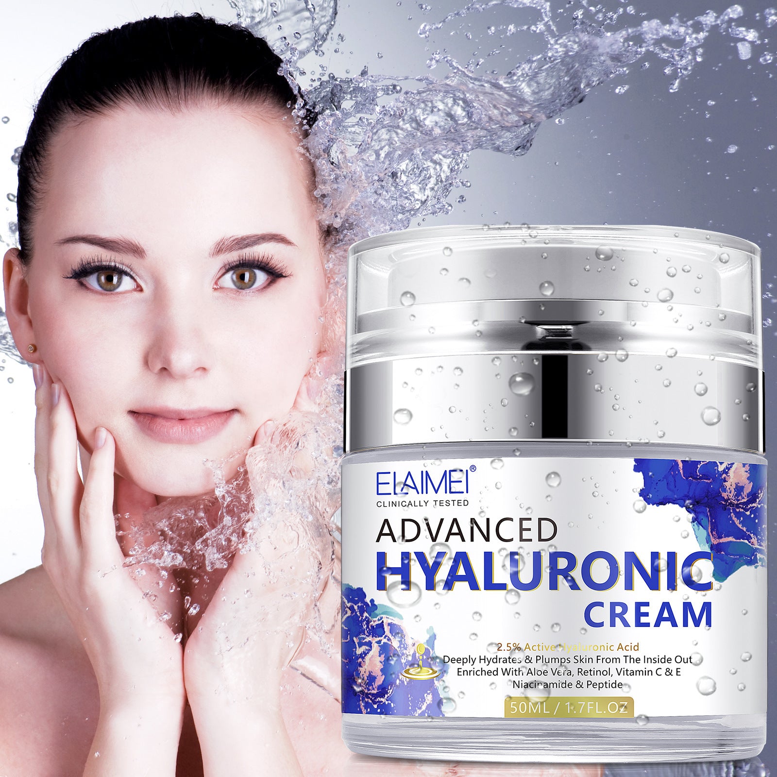 Hyaluronic Acid Nutrition Moisturizing Cream Deep Moisturizing Hydrating Fitness Task