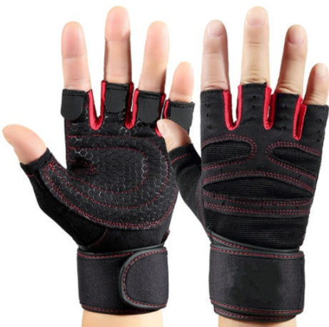 Half finger gym gloves Fitness Task