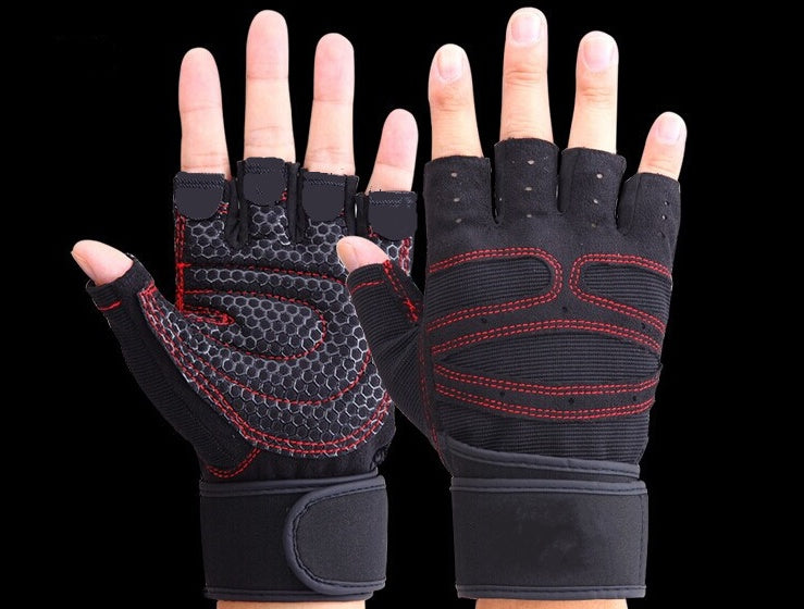 Half finger gym gloves Fitness Task