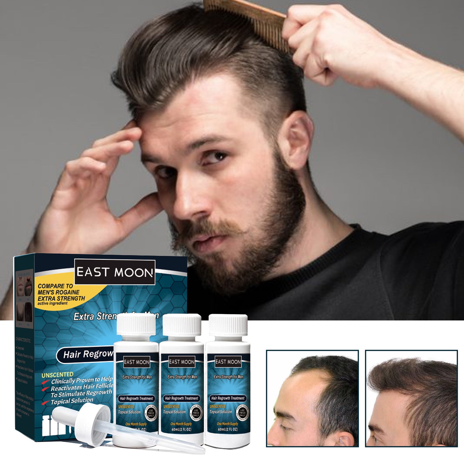 Men's Hair Nutrition Care Anti-hair Fixing Thick Moisturizing Fitness Task