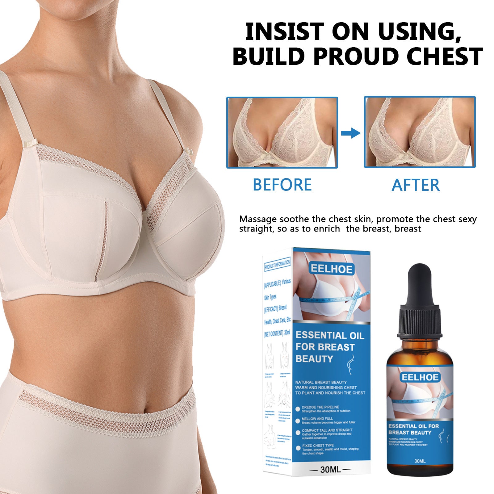 Breast Growth Oil | Breast Enhancement Liquid | Fitness Task