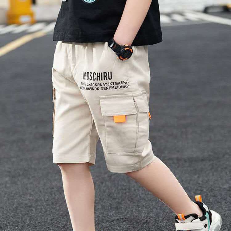 New Style Children Fashionable Summer Pants Big Children Fitness Task